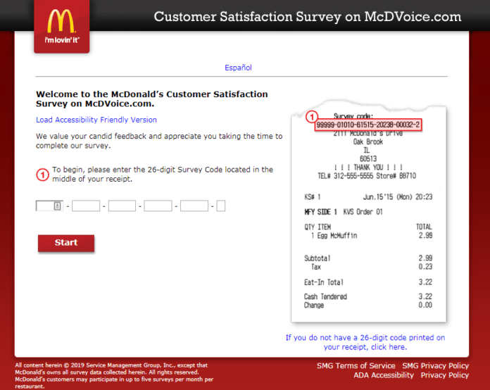McDVoice Survey - Sign In to www.mcdvoice.com for McDonald's Customer ...