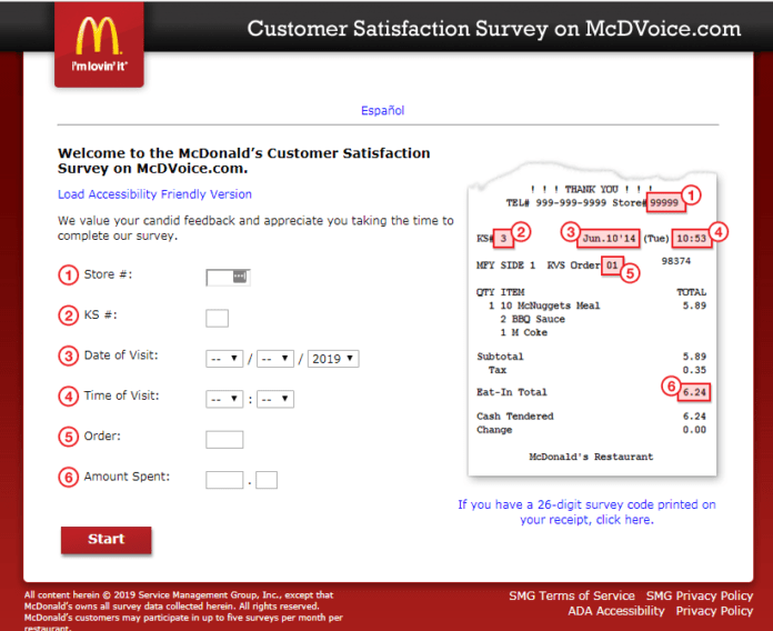 McDVoice Survey - Sign In to www.mcdvoice.com for McDonald's Customer ...