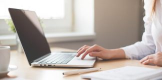 Person Using Laptop