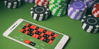 A picture containing room, scene, gambling house Description automatically generated
