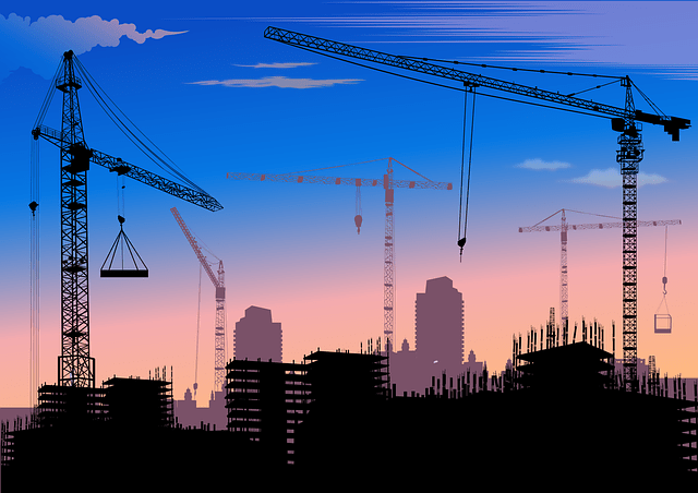 construction, building, crane construction, building, crane