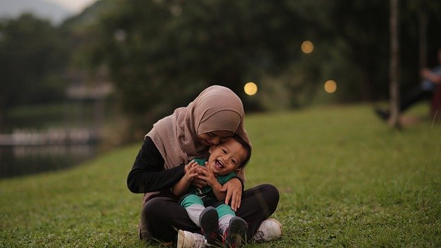 mommy, boy, happiness