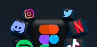 blue red and green letters illustration