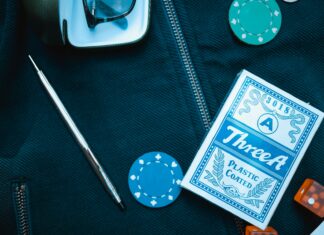 Choose Your Best Paying Online Pokies Australia poker chip beside playing card box