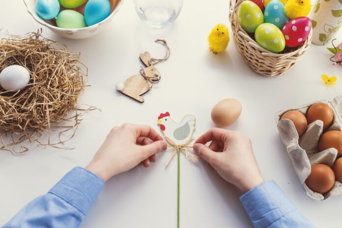 Photo by JESHOOTS.COM easter wooden ornaments