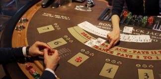 person in black shirt sitting at table