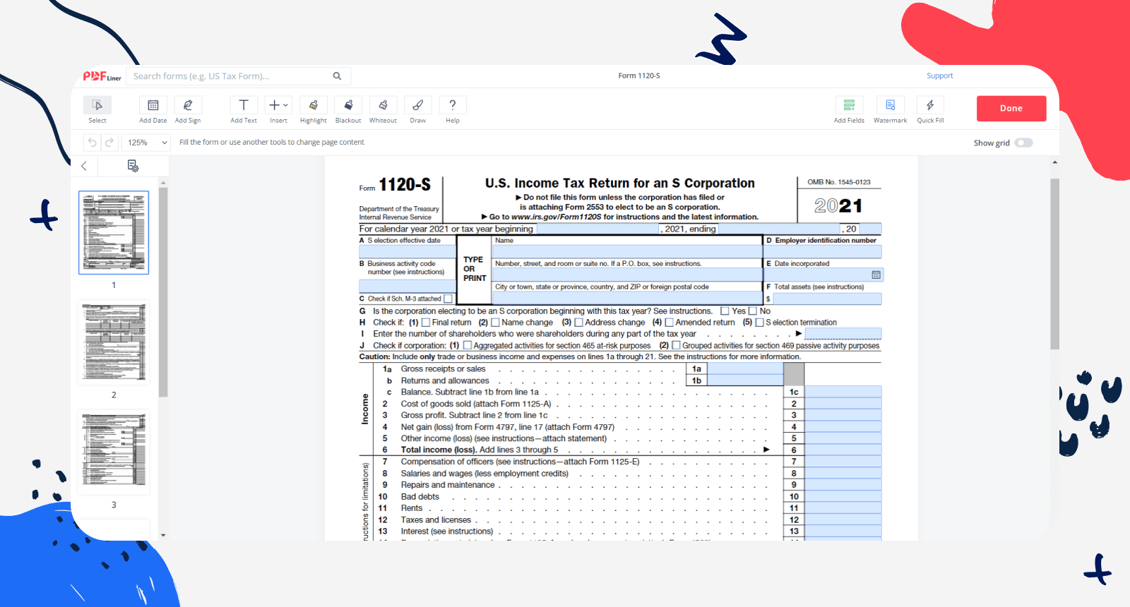 Form 1120 S What IRS Form 1120 S Is How To Fill It Out