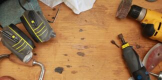 black and yellow rotary tool