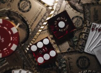 red and gold round ornament