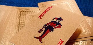 beige Joker playing card lot