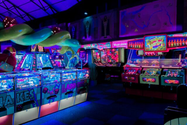 Photo by Carl Raw arcade game station