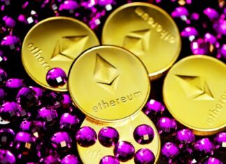 What drives the value of Ethereum in the global market? gold love print round ornament