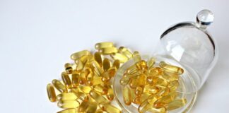 fish oil, capsule, yellow