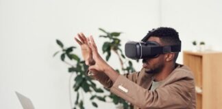 Man Using VR Goggles