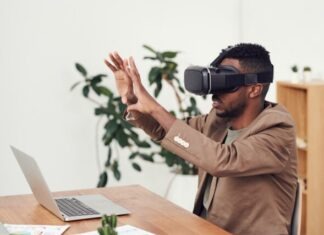 Odd Places Where You Can Find VR in the Future Man Using VR Goggles