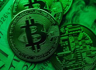 The Risks of Using Cryptocurrency: The Dark Side of Bitcoin Silver and Green Round Coin