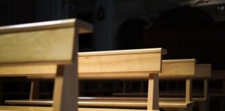 church pew chairs