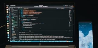 black and white hp laptop computer