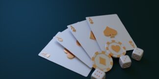 a group of objects on a surface