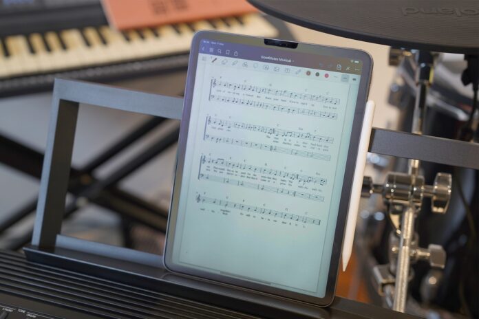 Photo by GoodNotes a tablet with a screen