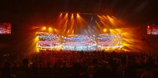 A picture containing concert, event, festival, audience Description automatically generated