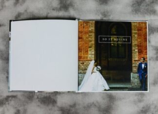 3 Ways to Transform Your Wedding Day Into an Album opened wedding book