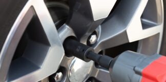 black and silver car wheel