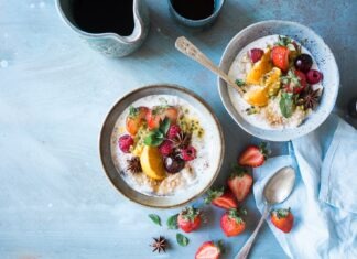 Harness the Power of Nutrition: An Enlightening Journey into Healthy Lifestyle Eating two bowls of oatmeal with fruits