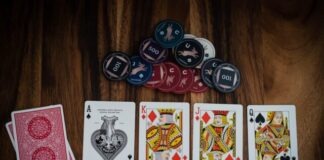 assorted-color playing cards