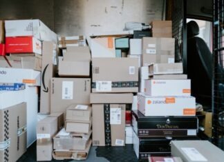 Turn Moving into an Adventure: AP Pro Moving’s Website Puts Joy Back in your Moving Experience brown cardboard boxes on black plastic crate