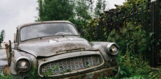 vintage brown car on green grass field during daytime