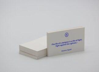 Digital vs. Traditional: Comparing Both Business Card Styles blue text on white paper