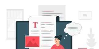 Free vector blogging illustration concept