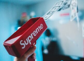 rectangular red Supreme container