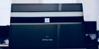 flat screen computer monitor turned on
