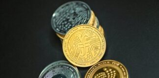 a group of coins sitting on top of a table