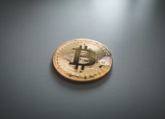EOS & Bitcoin: Decentralized Applications and Their Integration gold round coin on gray surface