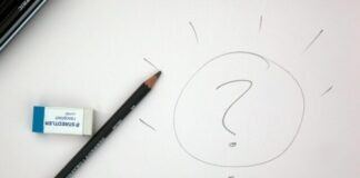 black pencil on white printerpaper