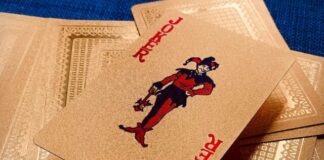 beige Joker playing card lot