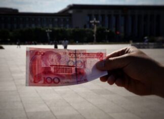 The Evolution of China’s Digital Yuan: From RMB to DCEP a person holding a piece of paper with a picture of a building in the background
