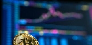 gold-colored Bitcoin