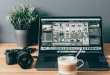 Top Free Object Remover Tools for Flawless Photos black laptop computer beside white ceramic mug on brown wooden table