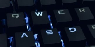 black and white computer keyboard