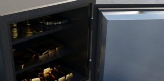 an open refrigerator with a lot of food inside of it