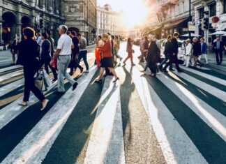 Walking Safely in the Capital: Washington DC Pedestrian Laws and Enhancements group of people walking on pedestrian lane