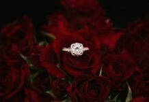 Why Should I Buy Lab Grown Diamonds? silver-colored ring on top of red roses