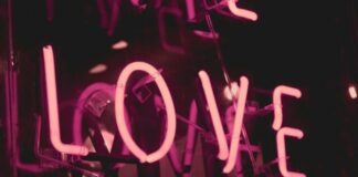 pink Love neon signage