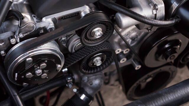 Photo by Chad Kirchoff gray and black engine