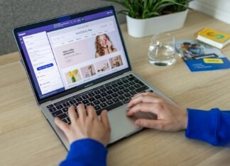 5 Tips for Ecommerce Success a person typing on a laptop on a table