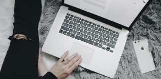 silver MacBook Pro